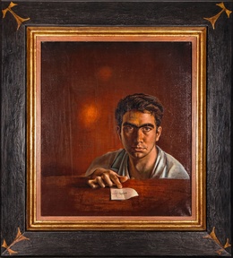 Antoni Tàpies, zelfportret (1950)