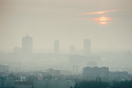 smog over Brussel 14 maart 2014