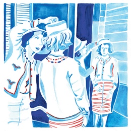 illustratie verhaal couture nourine Marianne Van Boxelaere