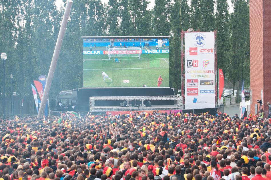 tempo Blanco Meenemen Groot scherm in Koning Boudewijnstadion enkel als Belgen halve finale halen  | BRUZZ