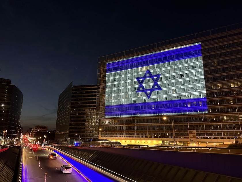 Kritik an der israelischen Flagge am Berlaymont-Gebäude: „Ein einseitiges Signal“