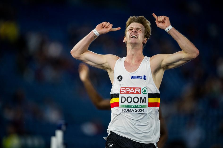 Tweevoudig Europees kampioen Alexander Doom loopt 400 meter op Memorial ...