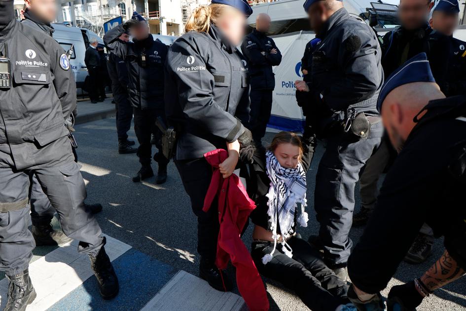 Greta Thunberg was arrested during the Little Ring ban