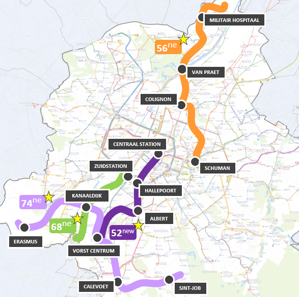 Busplan: vier nieuwe lijnen | BRUZZ