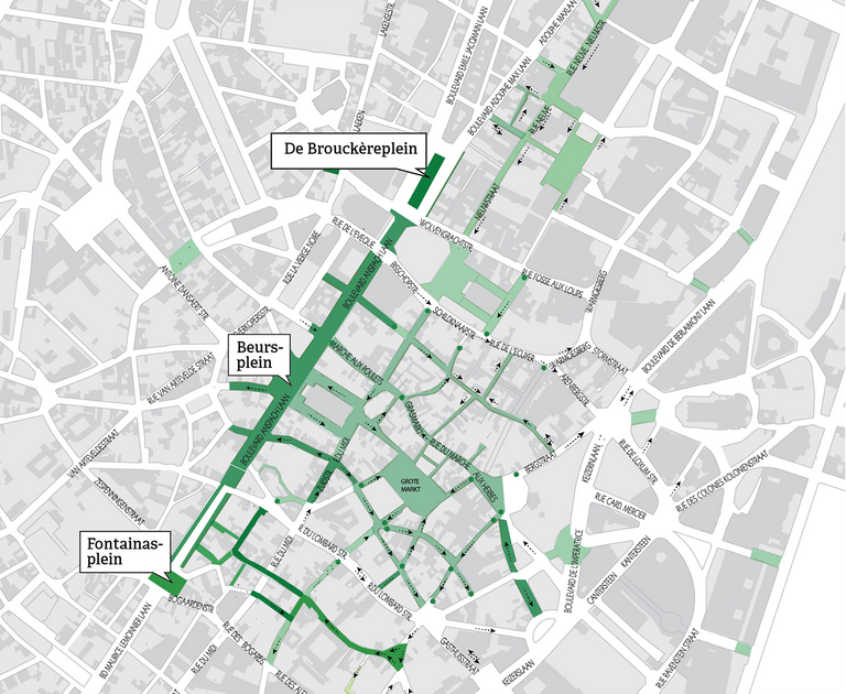 Verkeer Aan De Brouckère Wellicht Opnieuw In Twee Richtingen | BRUZZ